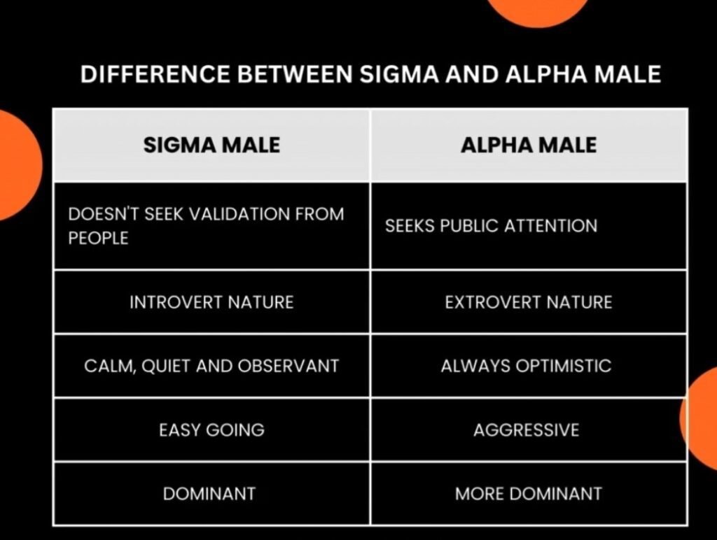 difference between sigma vs alpha male