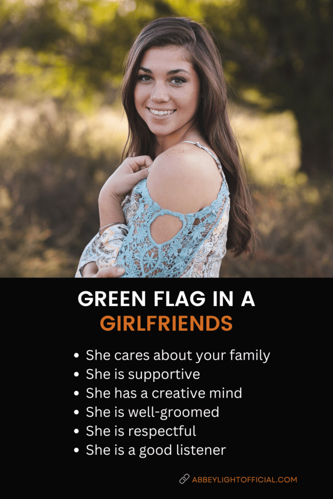 green flags in a girlfriend