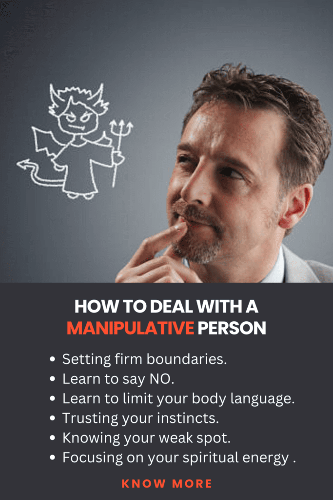 Dealing with manipulative person - characteristics