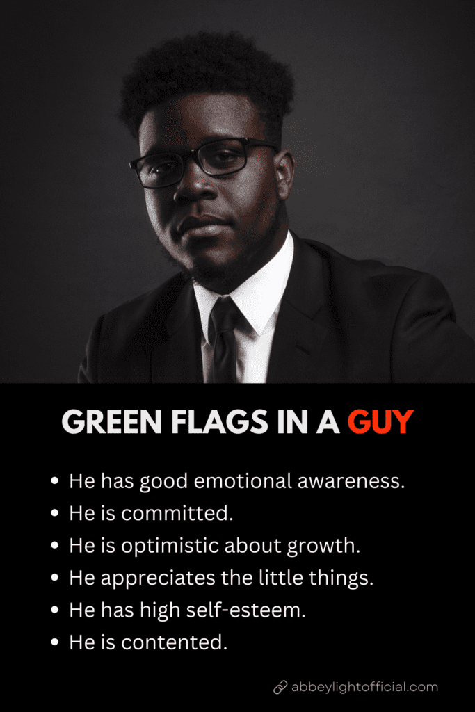 green flags in a guy quotes