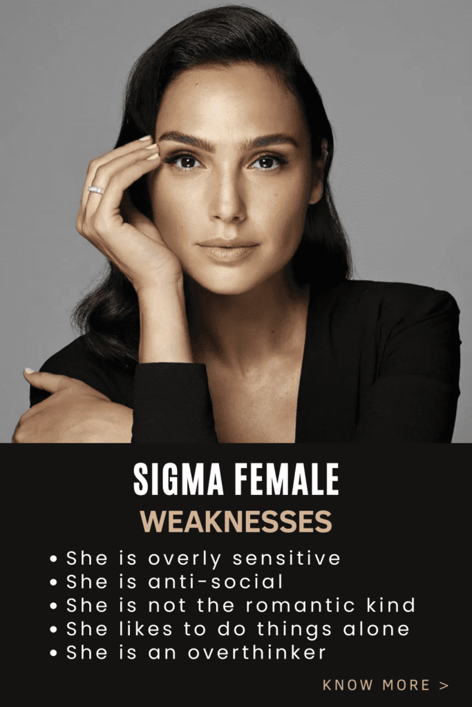 what are sigma female weaknesses and their signs