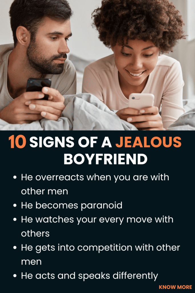 signs of a jealous boyfriend in a relationship