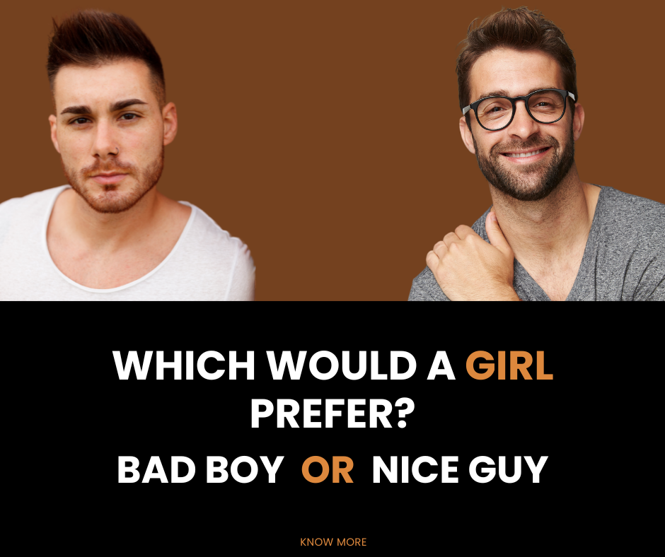 which would a girl prefer bad boys or nice guy